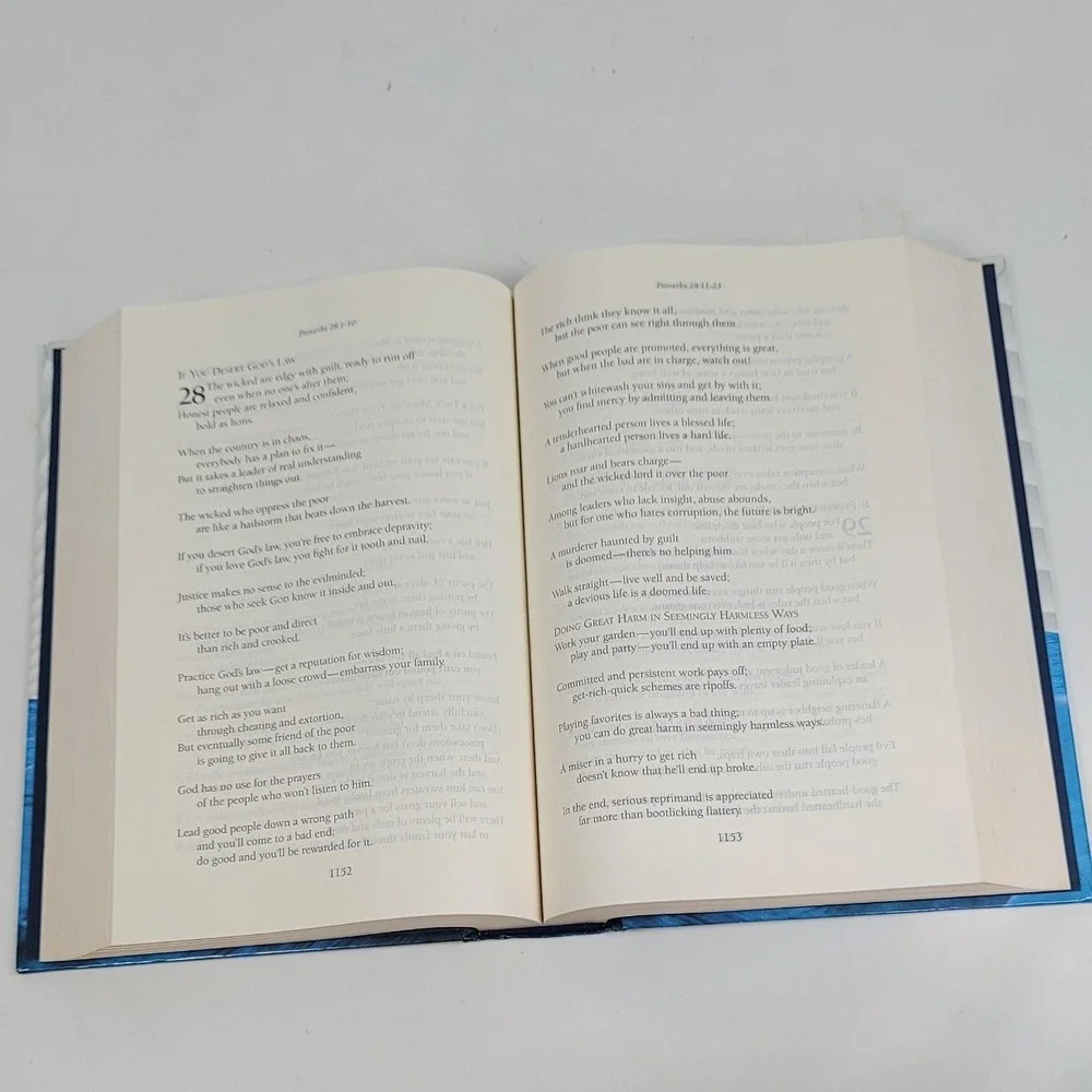 The Message Bible in Contemporary Language Eugene Peterson Hardcover NavPress